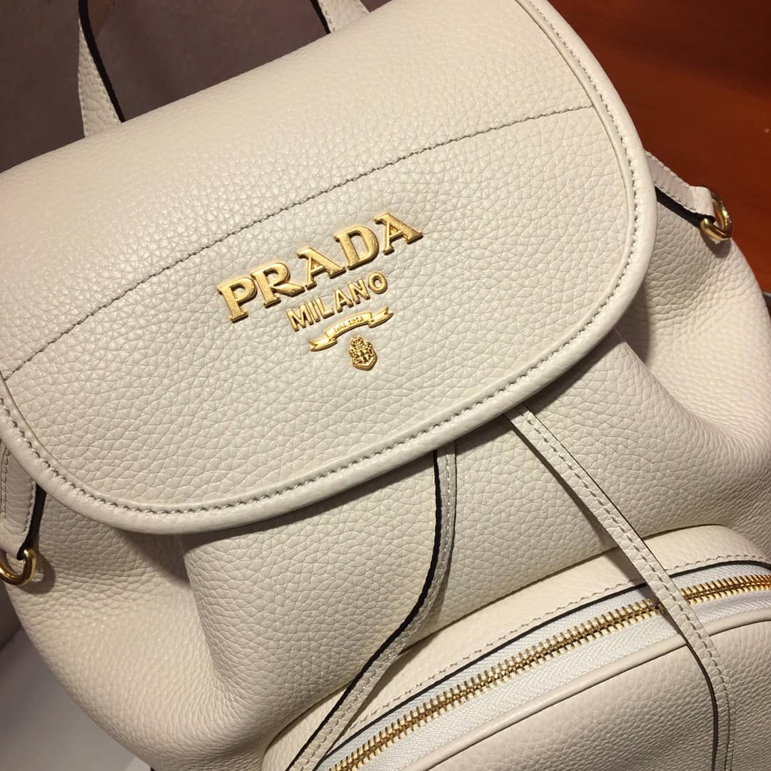 Pra*a Backpack Dupe Calf Leather Leather