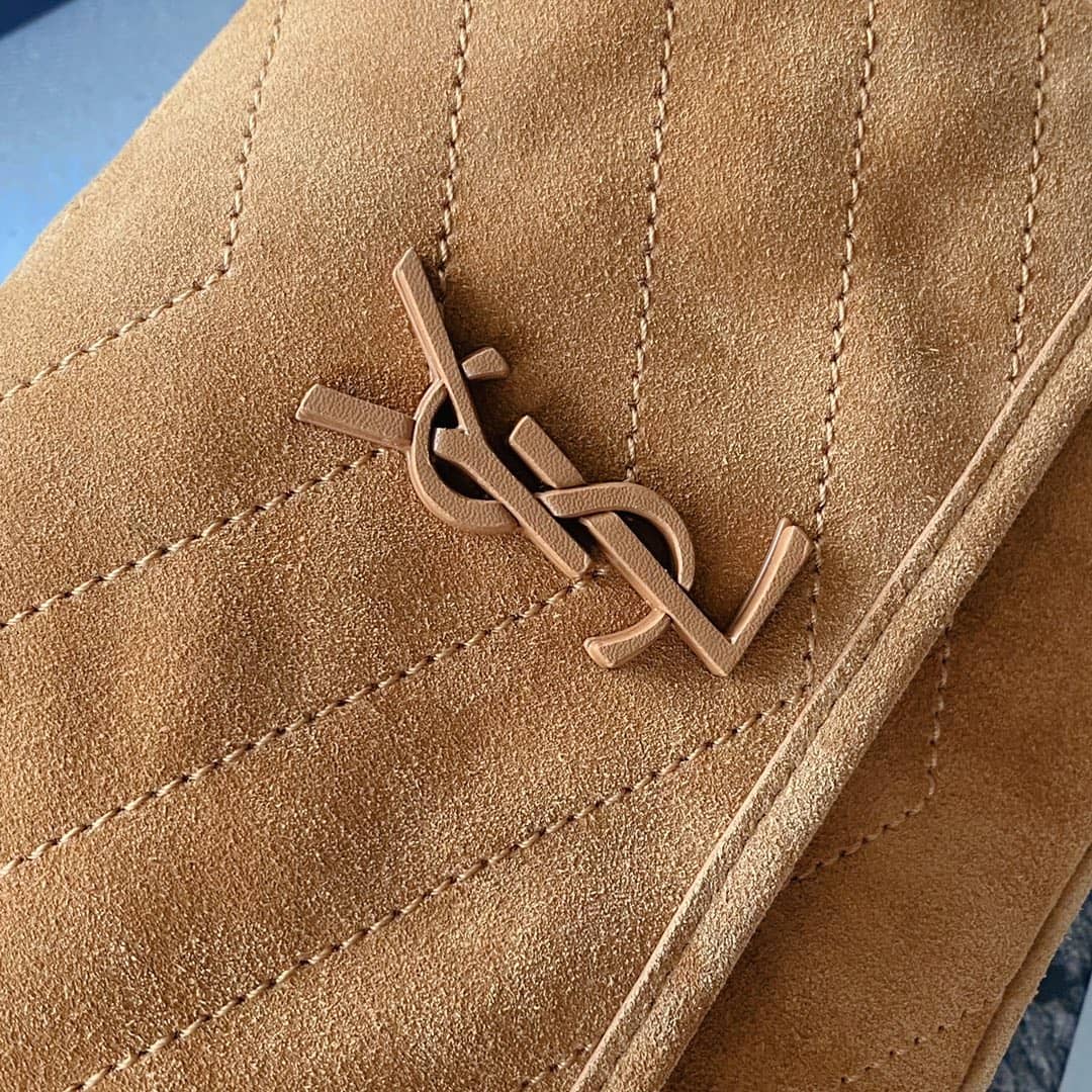 Y51 Dupes Bags Niki Small In Suede Leather Caramel Bag(ColaReps)