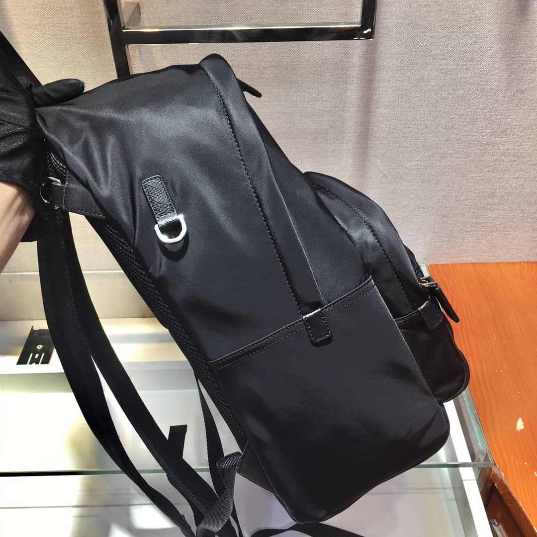 Pra*a Backpack Dupe Tessuto Zainetto Nylon Leather