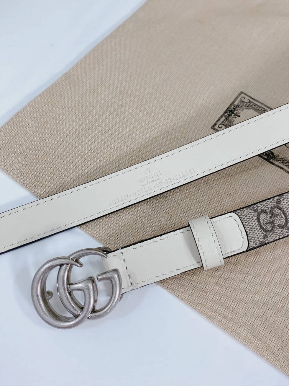 7 Star Gvc*1 Leather Belt 20mm For Lady