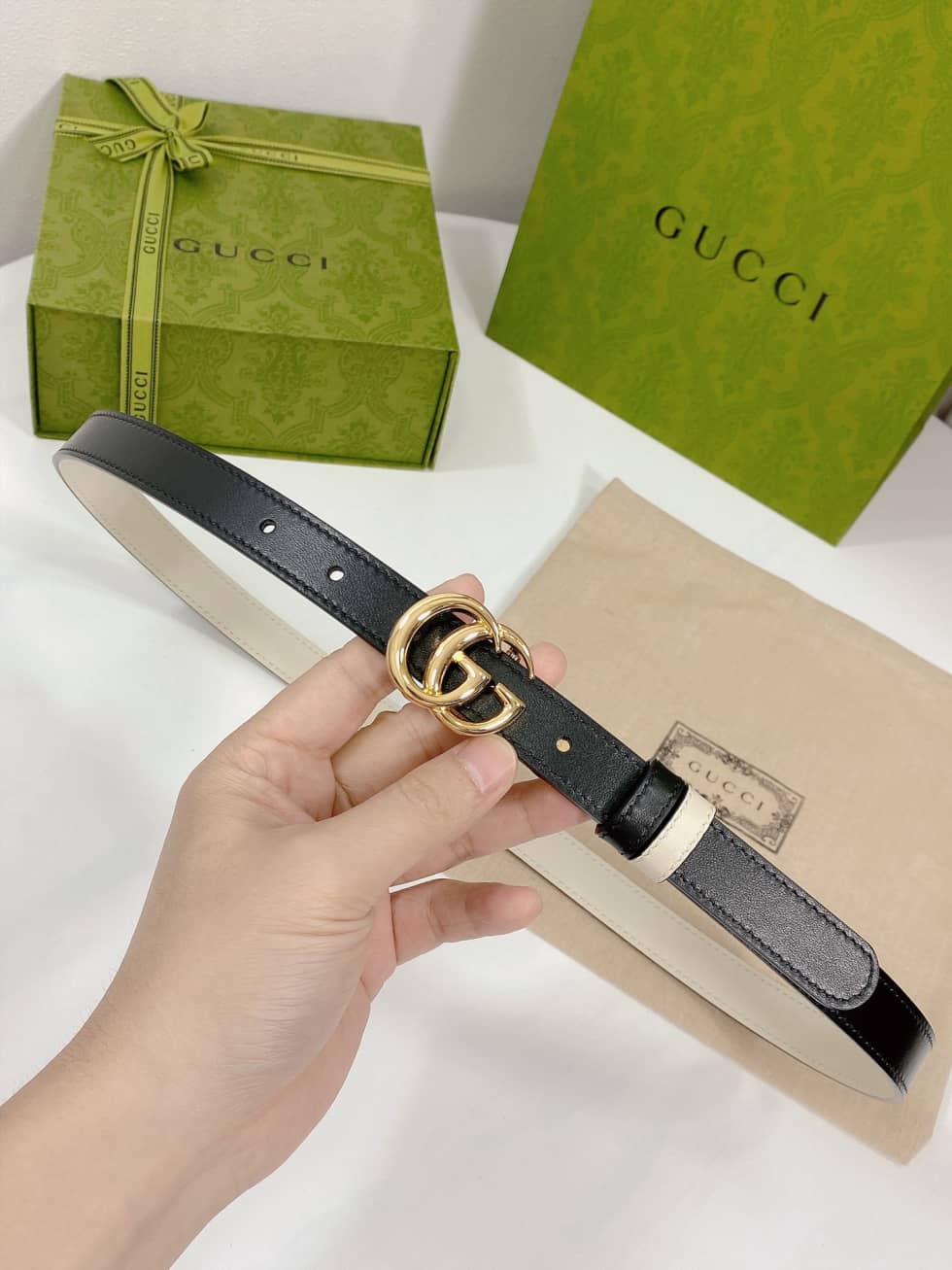 Gvc*1 Belt First Copy 20mm For Lady