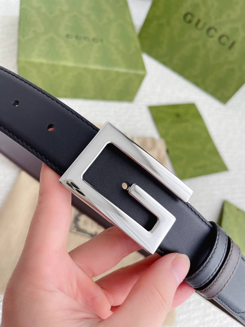 Fake Gvc*1 Logo Belt 35mm