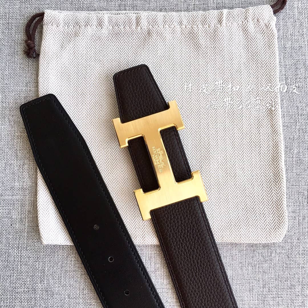 7 Star H**me5 Leather Belt 38mm