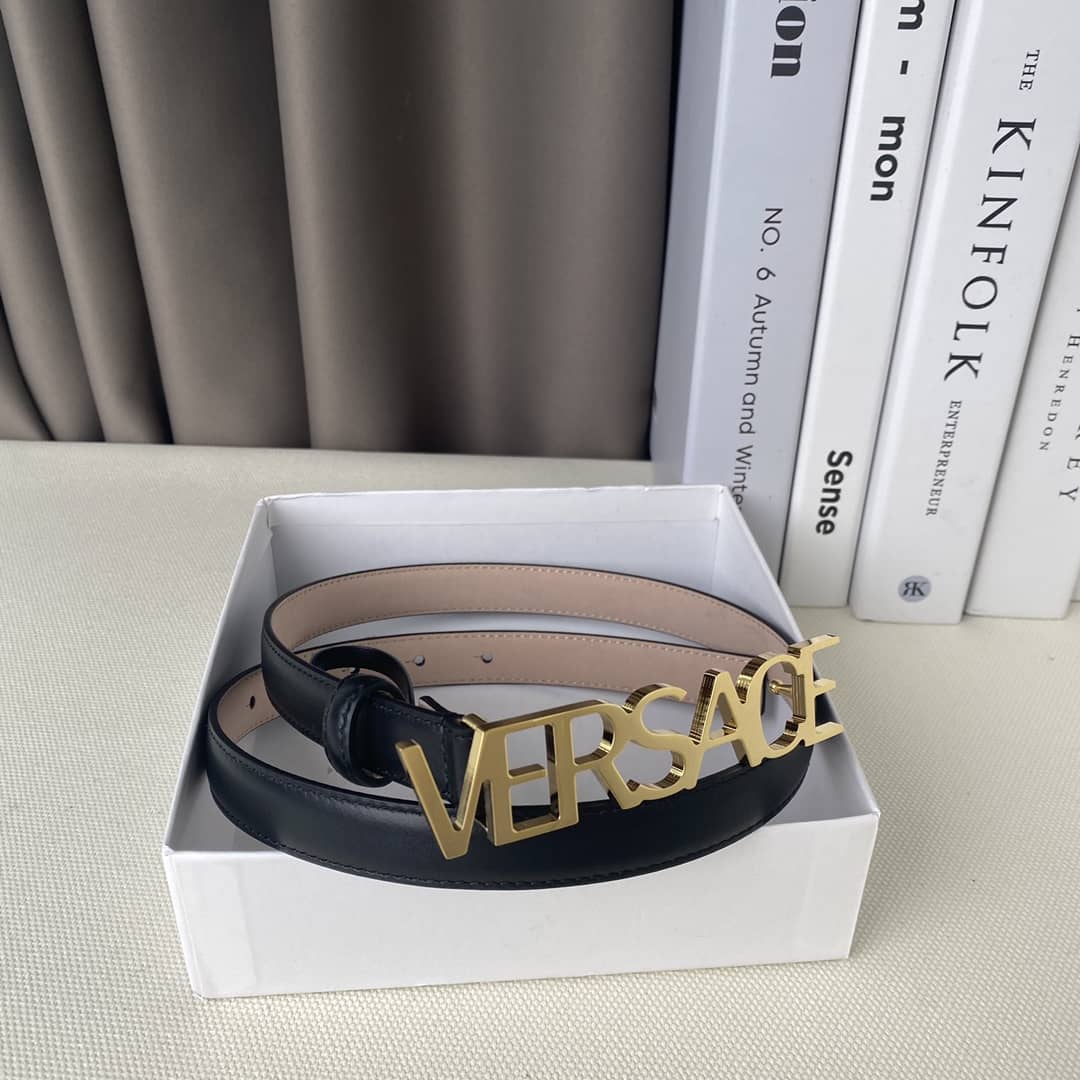 Knockoff Versace Logo Belt 20mm For Lady