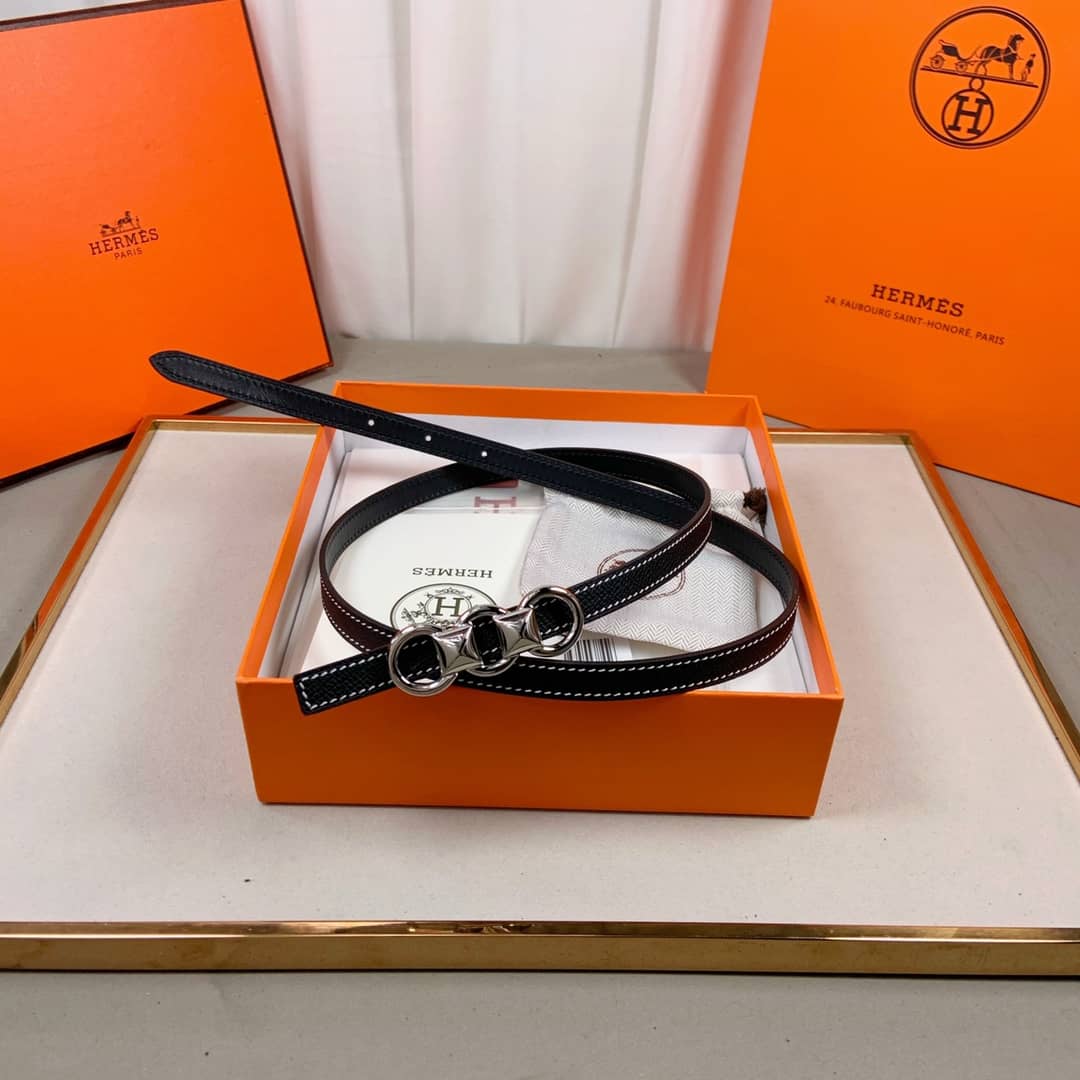Fake H**me5 Logo Belt 13mm For Lady