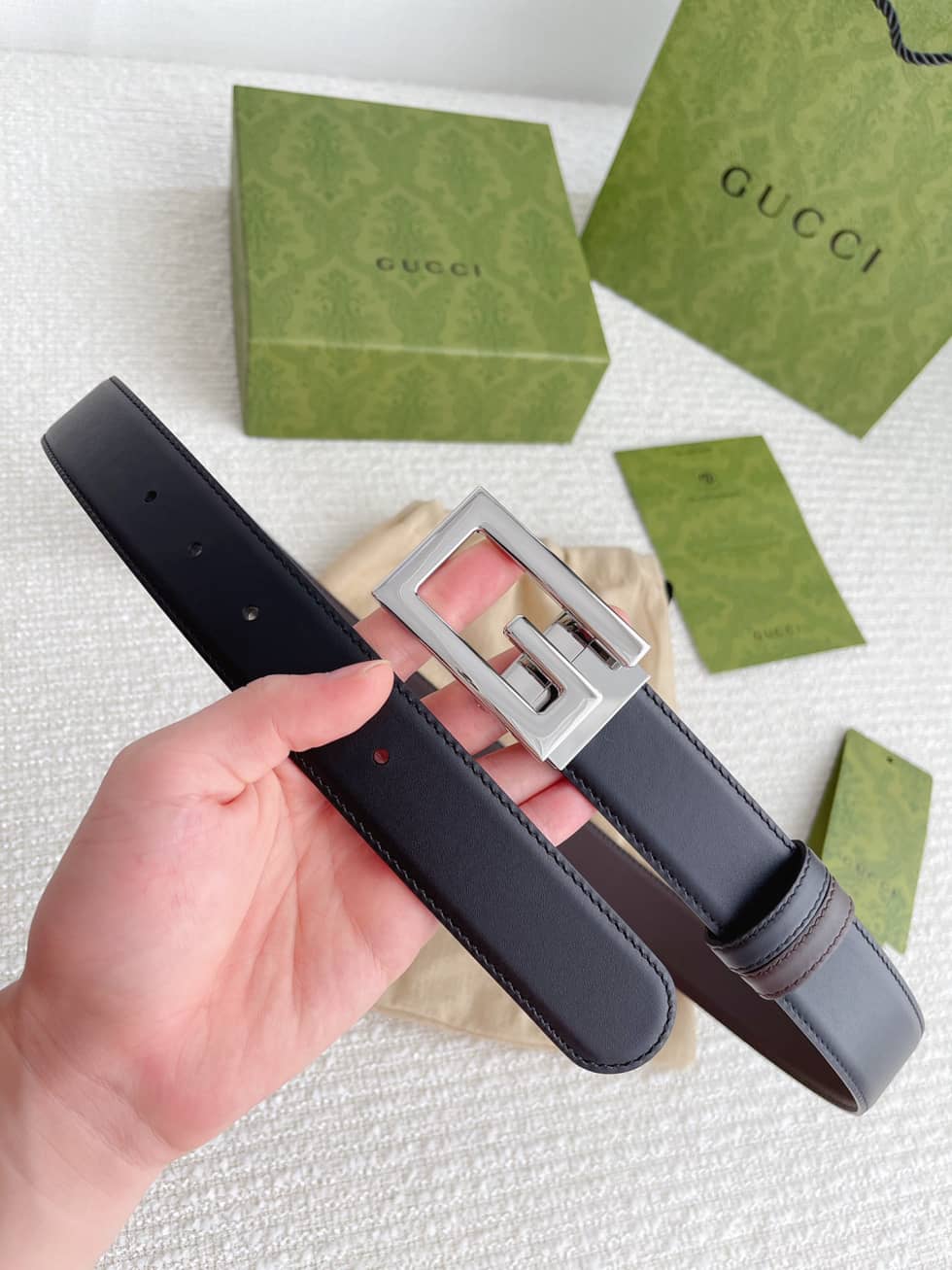 Fake Gvc*1 Logo Belt 35mm
