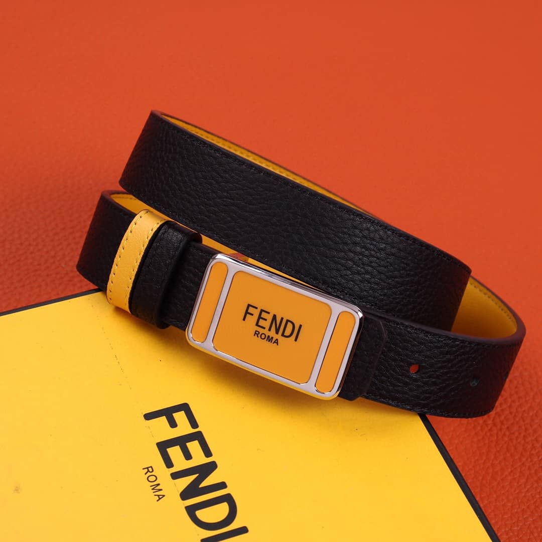 7 Star F**di Leather Belt 30mm