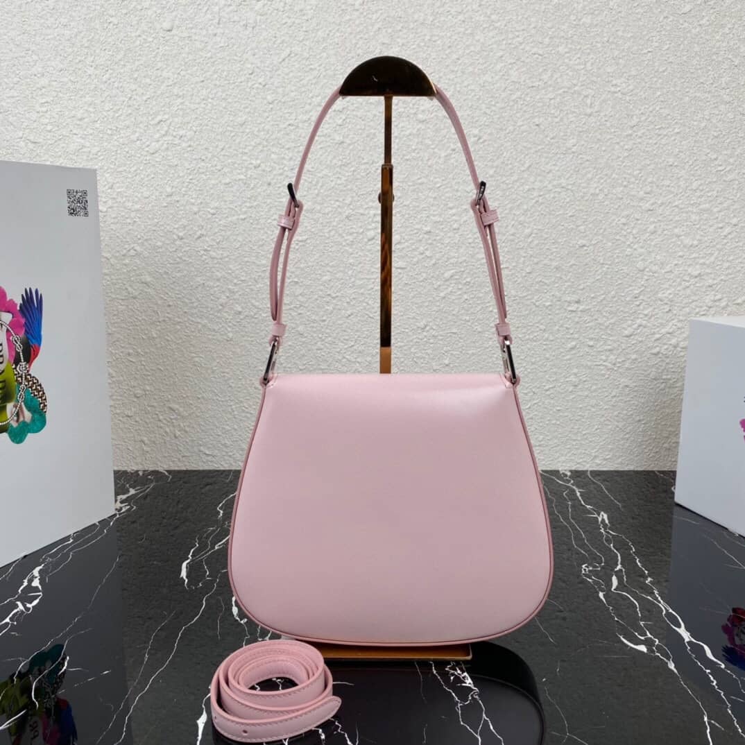 Pra*a Cleo Bag Dupe Brushed Leather Flap Shoulder Bag