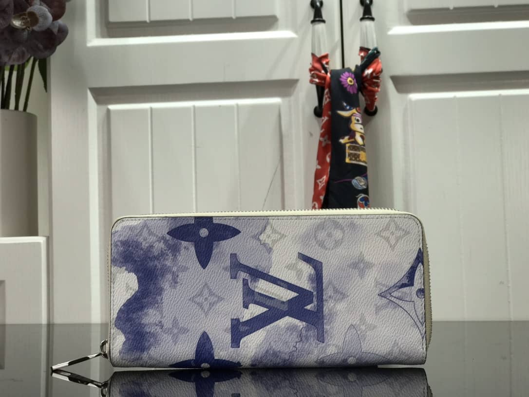 L0vis Vvtt0n Wallet Dupe Zippy Watercolor MonogramM80499