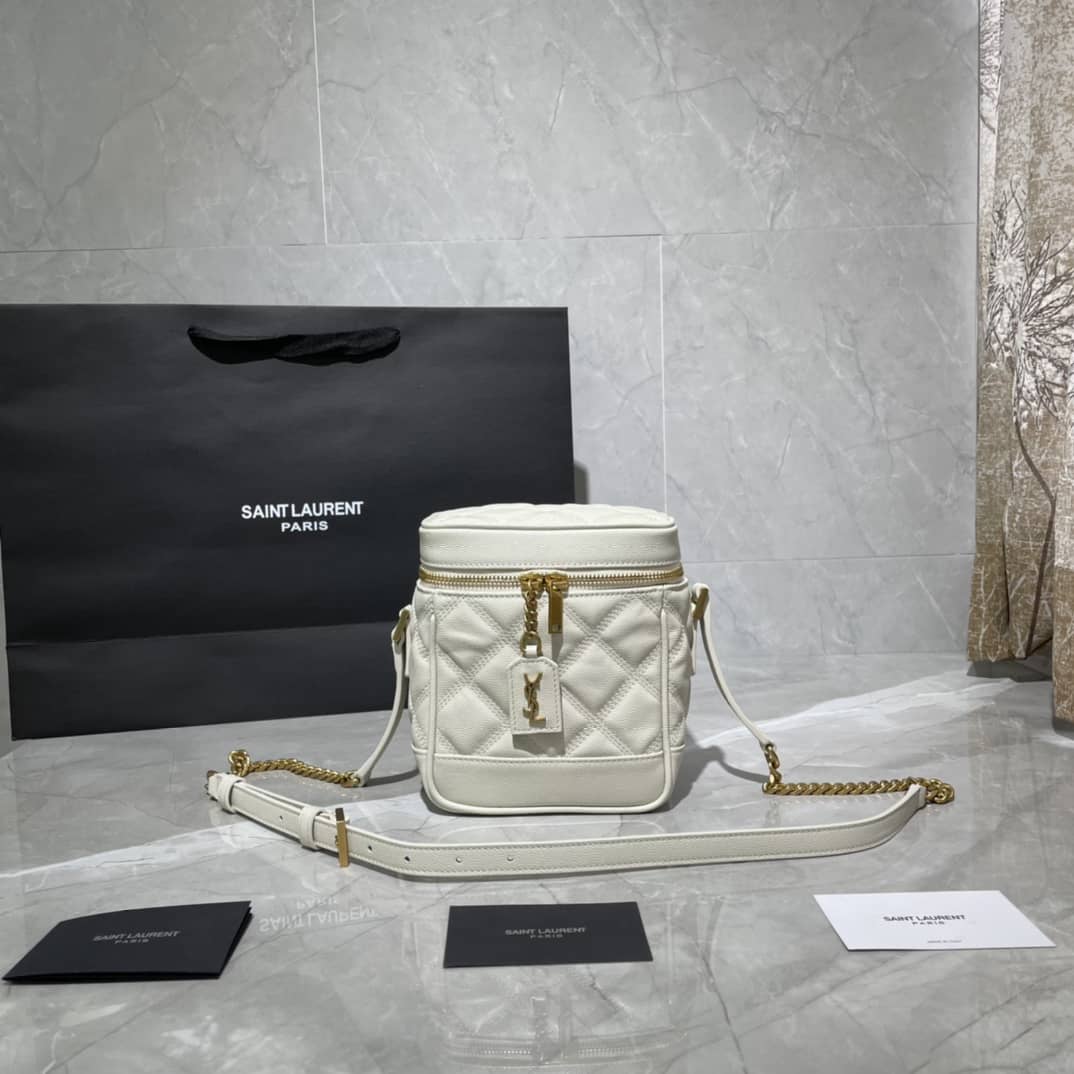 Y51 Replica 80s Carré-Quilted Vanity Replica Bag