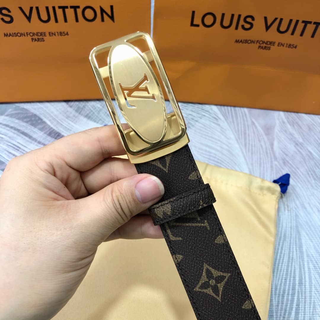 Knockoff L0vis Vvtt0n Logo Belt 35mm