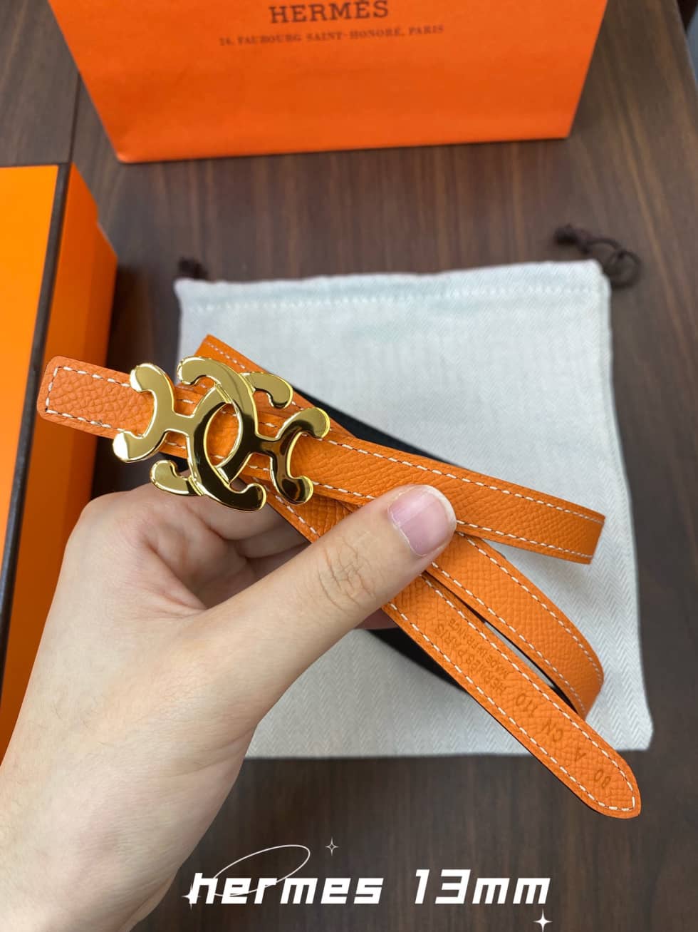 Wholesale H**me5 Logo Belt 13mm For Lady