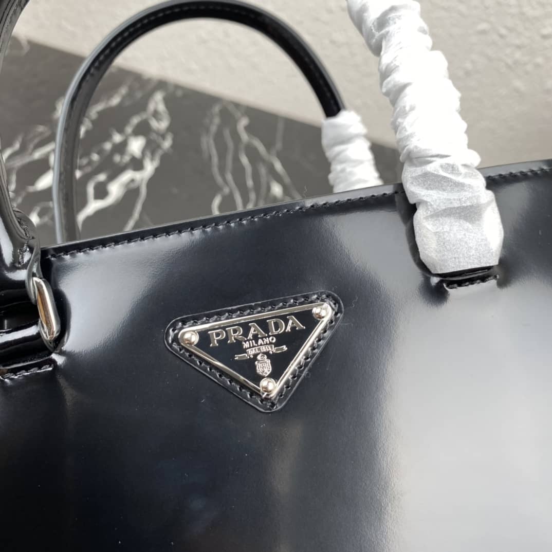 Pra*a Raffia Tote Dupe Womens Brushed Leather Replica Tote