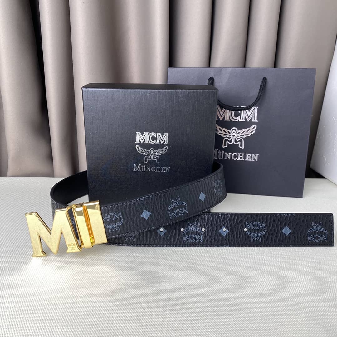 Wholesale Unisex MCM Logo Belt 40mm