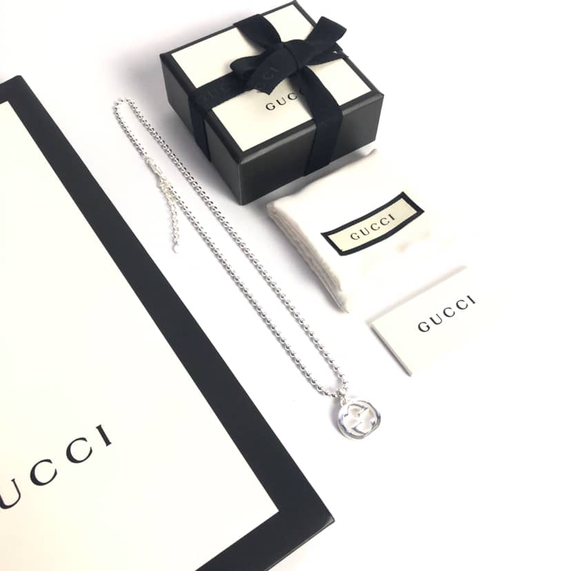 Fake Gvc*1 Logo Necklace