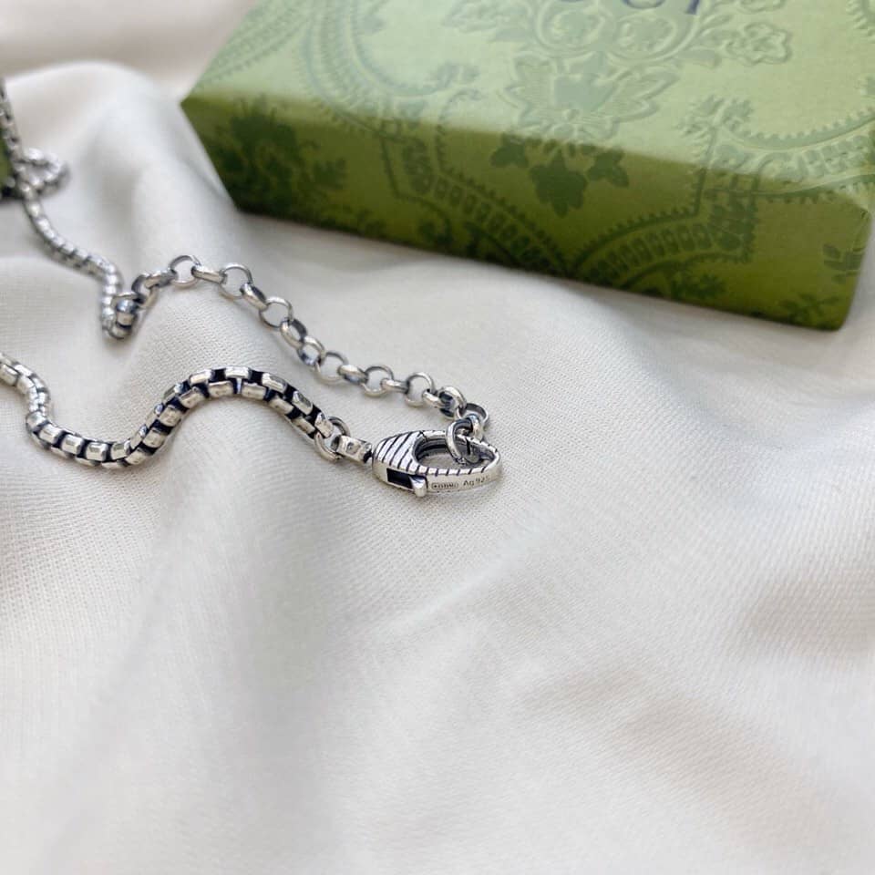 Fake Gvc*1 Logo Necklace