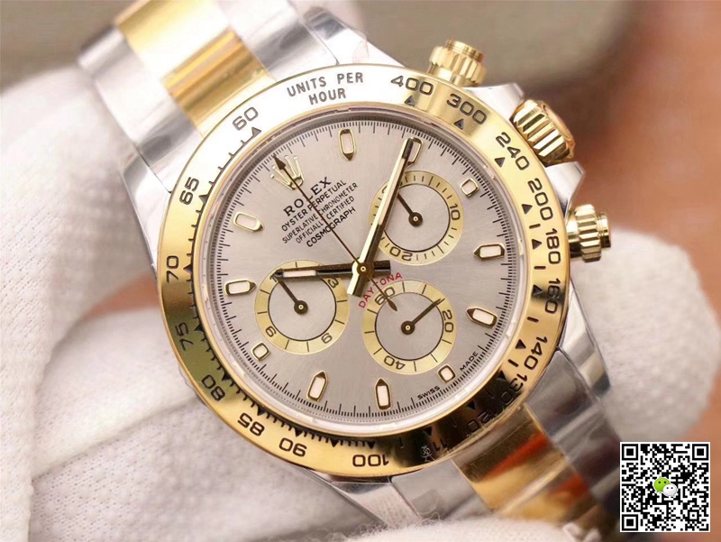 R01ex Daytona Replica Cosmograph M116503-0002 1:1 Best Edition Noob Factory Gray Dial Swiss ETA4130