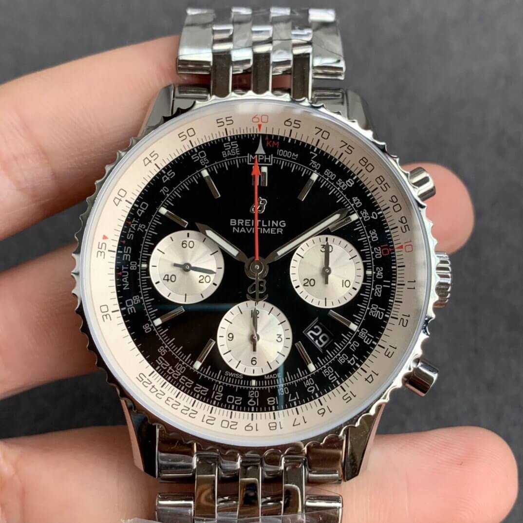 Replica Breitling Navitimer 1 B01 AB0121211B1A1 1:1 Best Edition GF Factory Stainless Steel