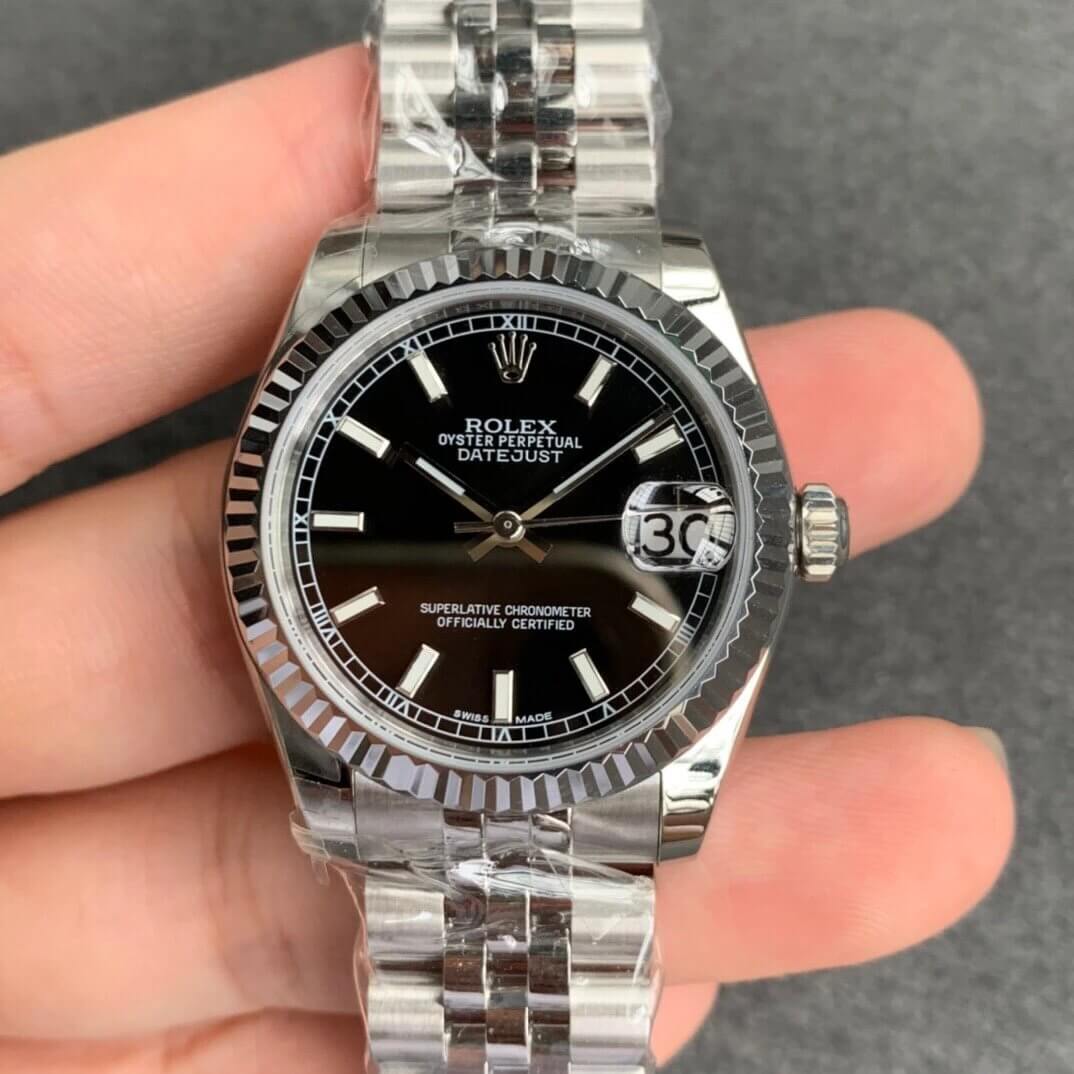 Replica R01ex Datejust M178274-0004 1:1 Best Edition GS Factory Black Dial