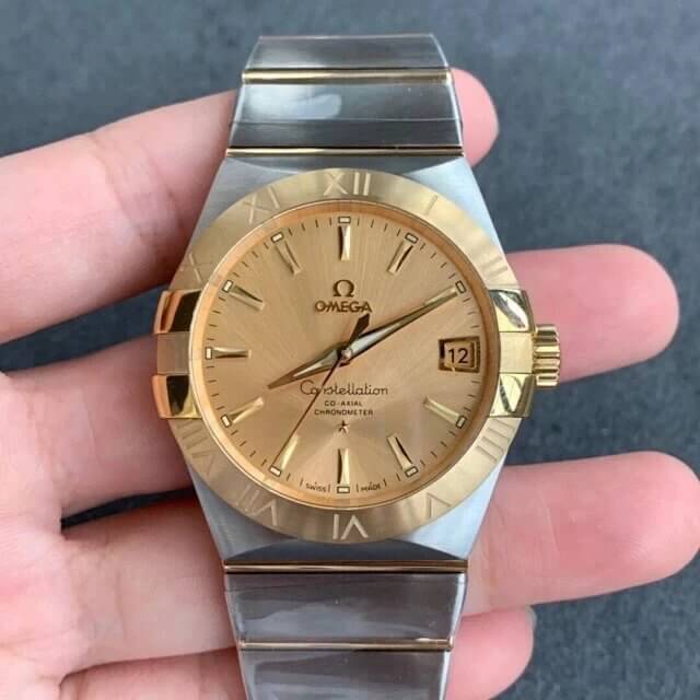 Replica 0me*ga Constellation 123.20.38.21.08.001 1:1 Best Edition VS Factory Champagne Dial