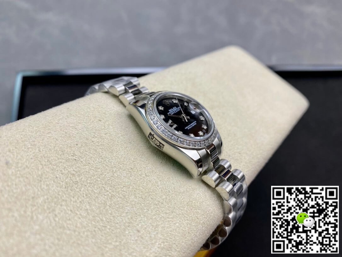 Replica R01ex Datejust 28MM 1:1 Best Edition BP Factory D1am0nd set Black Dial