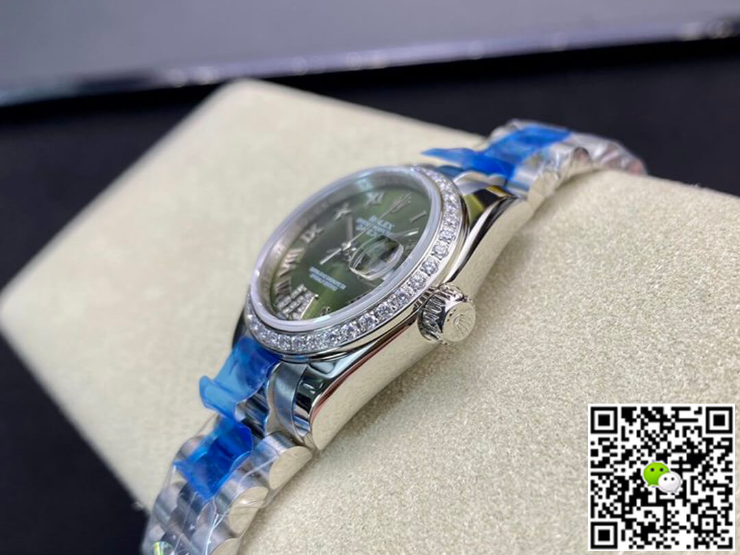 Replica R01ex Datejust 28MM 1:1 Best Edition BP Factory D1am0nd-set Green Dial