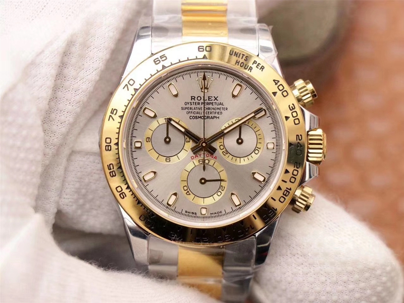 R01ex Daytona Replica Cosmograph M116503-0002 1:1 Best Edition Noob Factory Gray Dial Swiss ETA4130