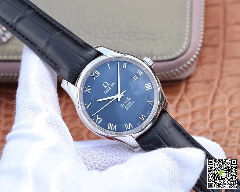 Replica 0me*ga De Ville 431.13.41.21.03.001 1:1 Best Edition VS Factory Blue Dial Swiss ETA8500