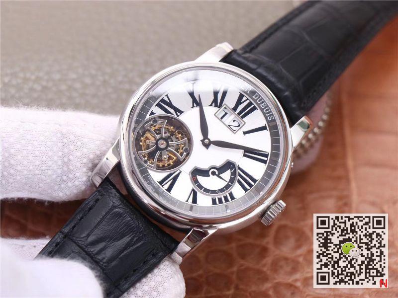 Replica Roger Dubuis Hommage RDDBHO0568 Tourbillon 1:1 Best Edition JB Factory White Dial Swiss RD540