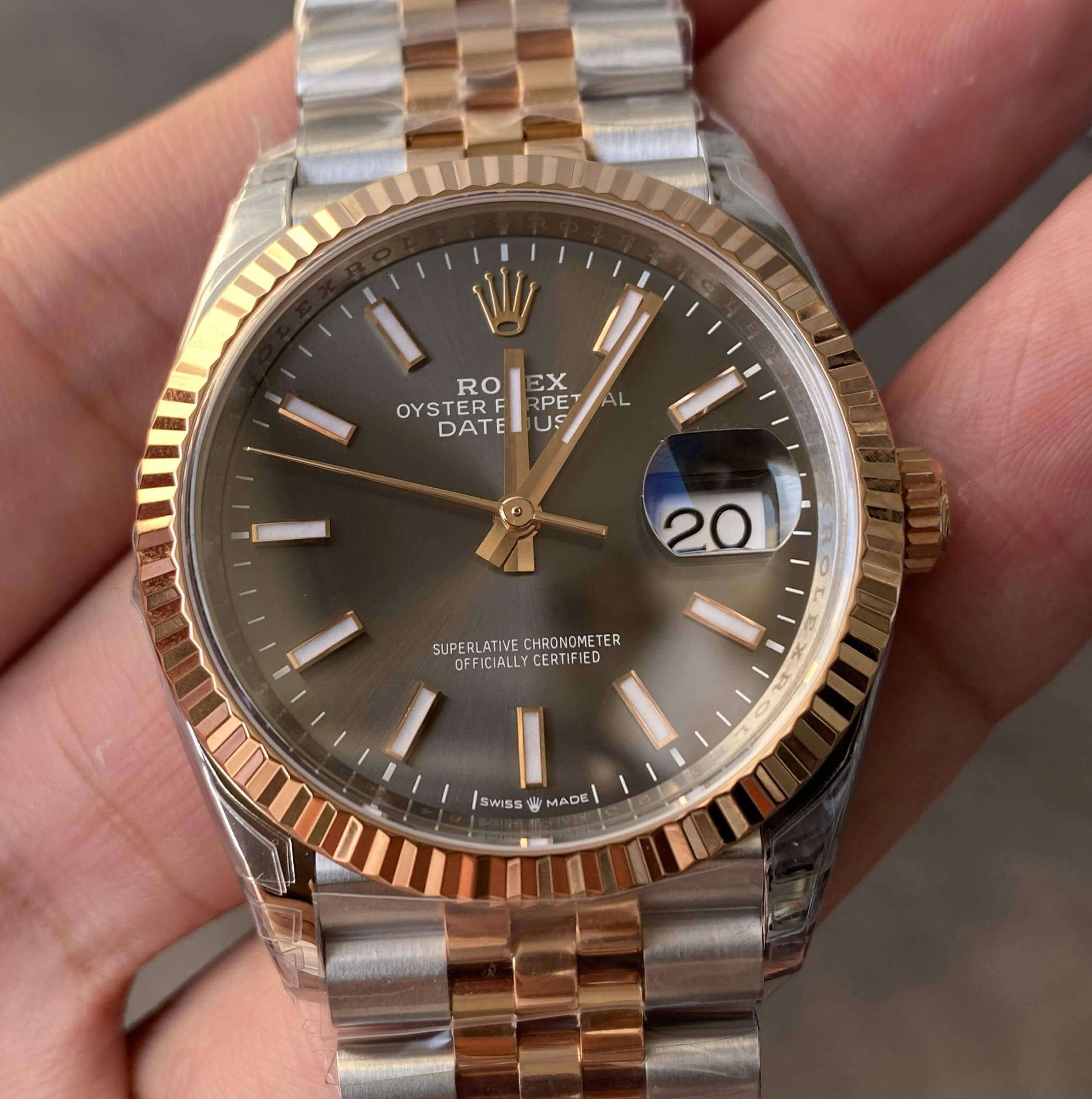 Replica R01ex Datejust M126231-0013 36MM 1:1 Best Edition VS Factory Gray Dial