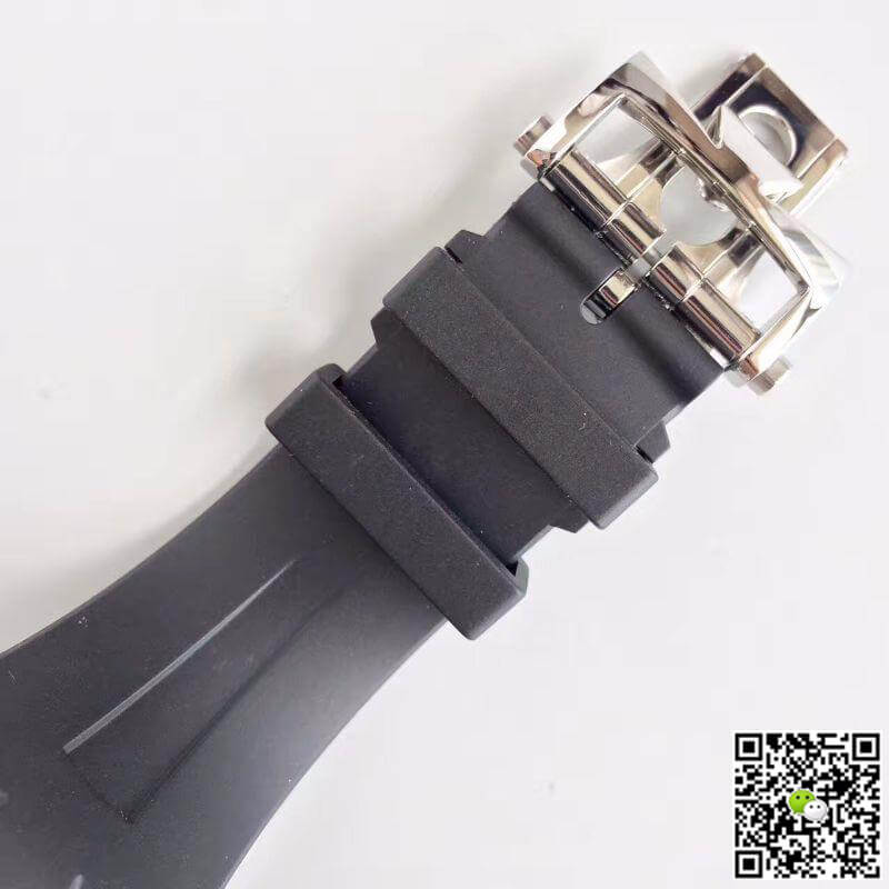 Replica Vacheron C0nstan1n Overseas 47040 JJ Factory 1:1 Best Edition Swiss ETA9015 Black Rubber Strap