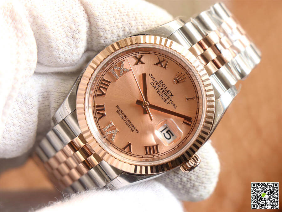 Replica R01ex Datejust M126231-0027 1:1 Best Edition EW Factory Rose Gold