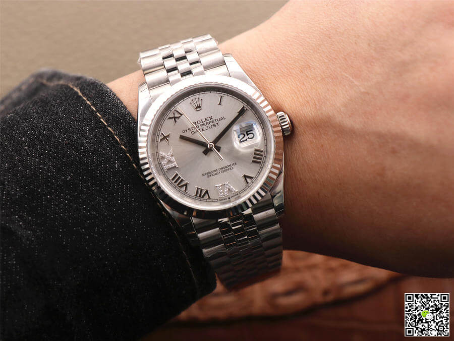 Replica R01ex Datejust M126234-0029 1:1 Best Edition EW Factory Silver Dial