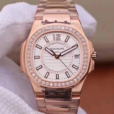 Replica Pat*k Phi1i*pe Nautilus Ladies 7010/1R-011 1:1 Best Edition Swiss Quartz E23-250 S C