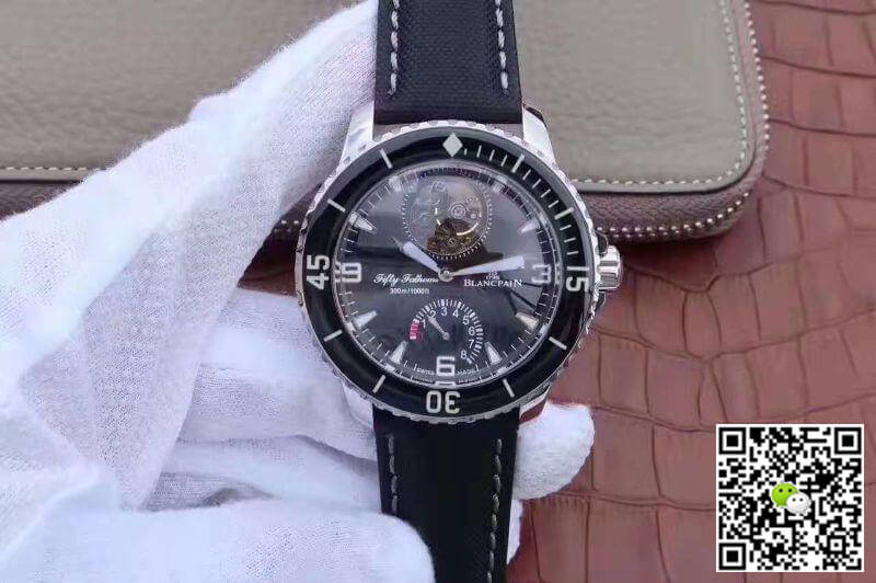 Replica Blancpain Fifty Fathoms Tourbillon 5025-1530-52 1:1 Best Edition Swiss Tourbillon S*perlumed Black Dial