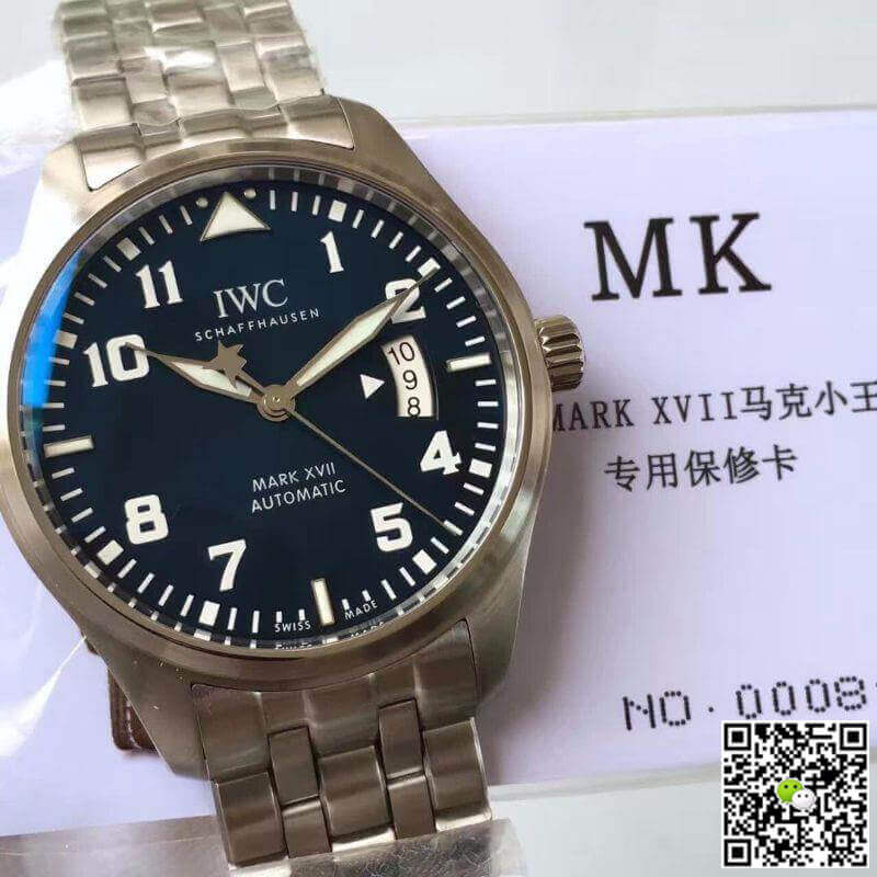 Replica IWC Pilot Mark XVII IW326501 MKS Factory 1:1 Best Edition Swiss ETA2892 Blue Dial
