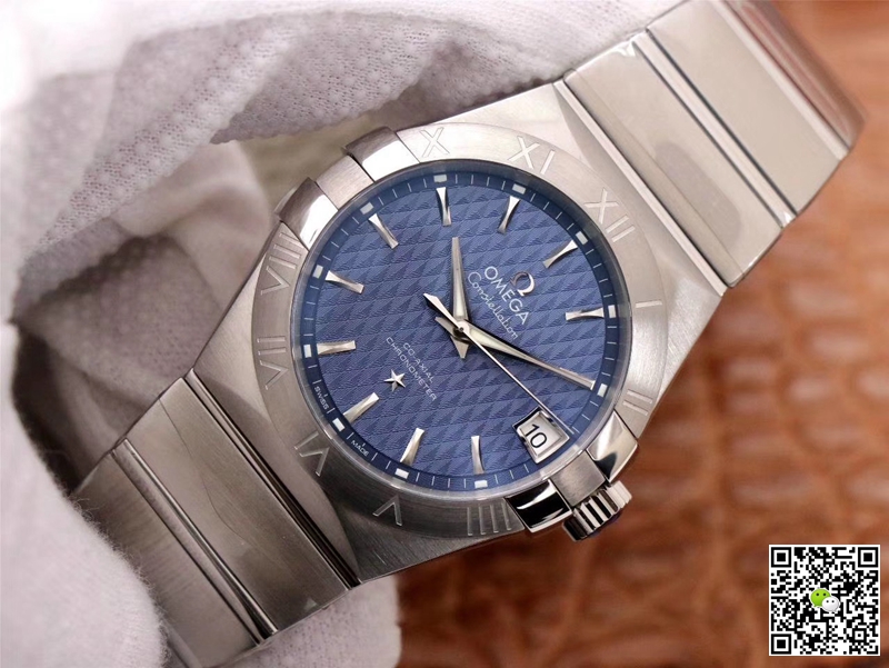 Replica 0me*ga Constellation 123.10.38.21.03.001 1:1 Best Edition VS Factory Blue Dial Swiss ETA8500