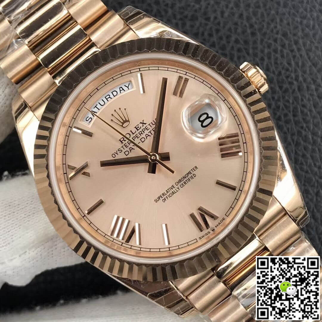 Replica R01ex Day Date M228238-0006 1:1 Best Edition EW Factory Gold Dial