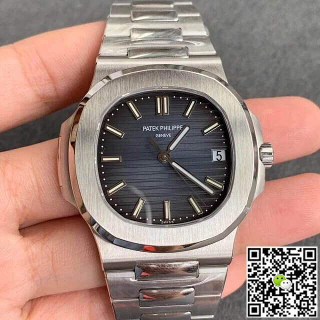 Replica Pat*k Phi1i*pe Nautilus 5711/1A-010 1:1 Best Edition PPF Factory V4 Blue Dial Swiss ETA324
