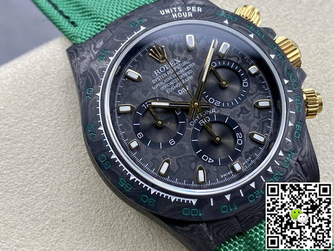 Replica R01ex Daytona Cosmograph Diw Custom Version 1:1 Best Edition Noob Factory Carbon Fiber Dial