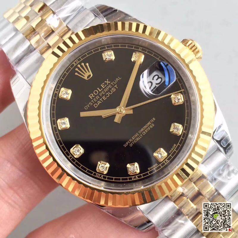 Replica R01ex Datejust II M126333-0013 1:1 Best Edition Swiss ETA3255 Stainless Steel Two Tone Bracelet