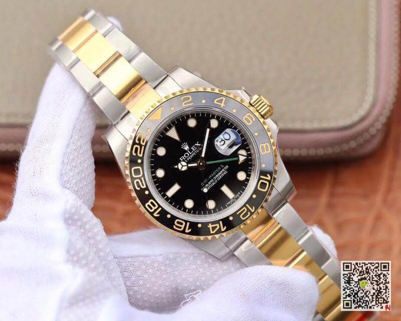 Replica R01ex GMT Master II 116713 LN 40mm EW Factory 1:1 Best Edition Swiss ETA2836 Stainless Steel Two Tone Bracelet