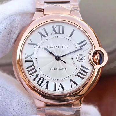 Replica Ballon Bleu De Ca*t1er 42MM W69006Z2 V9 Factory 1:1 Best Edition Swiss ETA2671 Silver Textured Dial