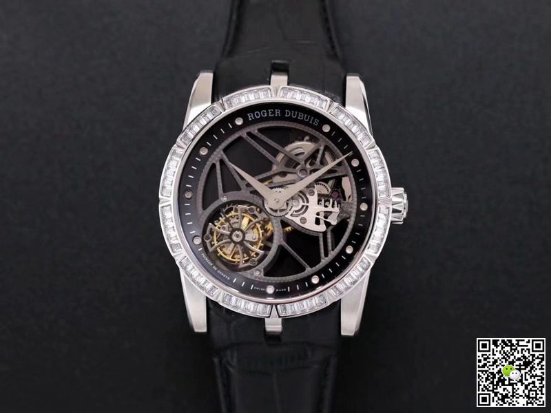 Replica Roger Dubuis Excalibur RDDBEX0393 1:1 Best Edition JB Factory Tourbillon V3 D1am0nd Swiss RD505SQ