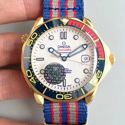 Replica 0me*ga Seamaster Diver 300M 212.62.41.20.04.001 1:1 Best Edition Swiss ETA2824 18K Yellow Gold