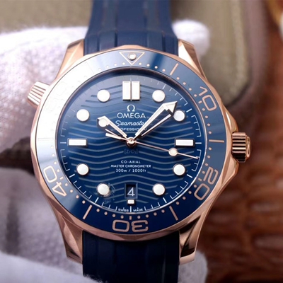 Replica 0me*ga Seamaster 210.62.42.20.03.001 1:1 Best Edition VS Factory Blue Dial Swiss ETA8801