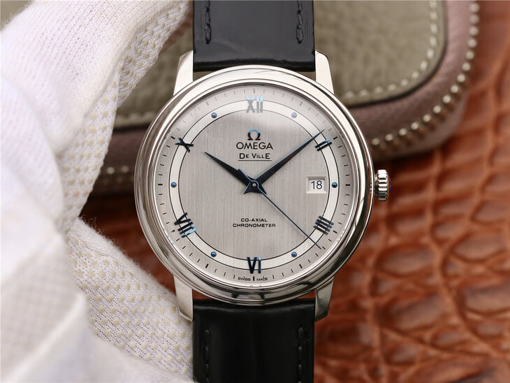 Replica 0me*ga De Ville 424.13.40.20.02.003 1:1 Best Edition MKS Factory Silver Dial