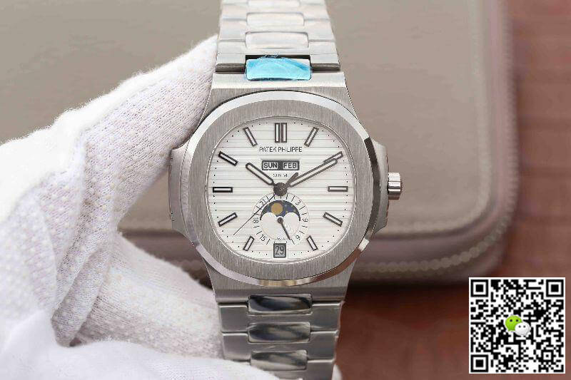 Replica Pat*k Phi1i*pe Nautilus 5726/1A-010 KM Factory 1:1 Best Edition Swiss ETA324 White Textured Dial