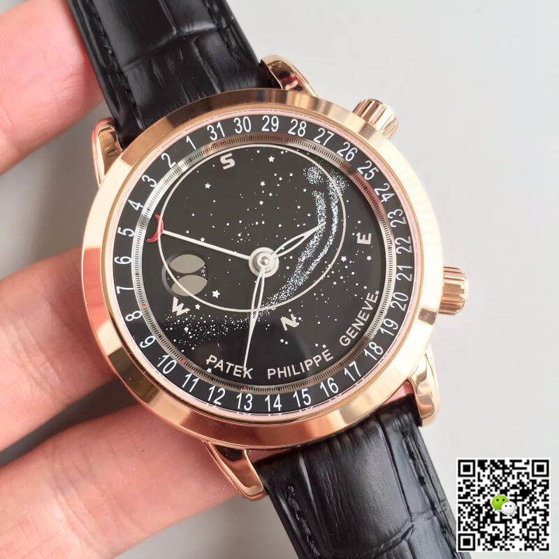 Replica Pat*k Phi1i*pe Grand Complications 6102R-001 TW Factory 1:1 Best Edition Swiss ETA240 Celestial Black Rotating Dial