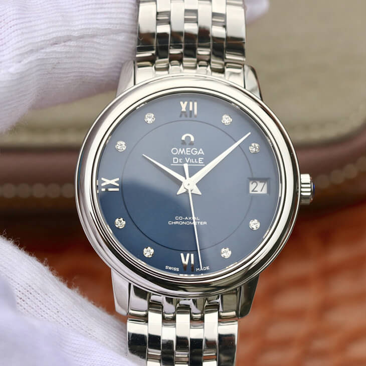 Replica 0me*ga De Ville 424.10.33.20.53.001 1:1 Best Edition MKS Factory D1am0nd Dial